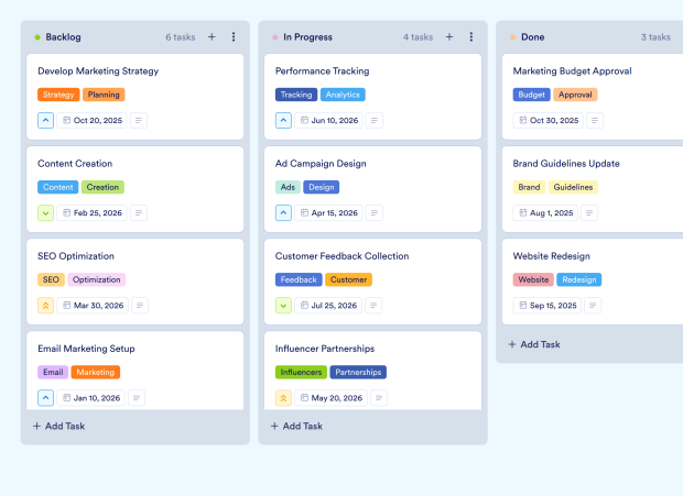 Real Estate Marketing Calendar Board Template Thumbnail