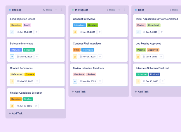 Recruiting Pipeline Board Template Thumbnail