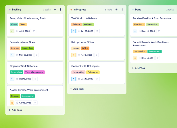 Remote Work Plan Template Thumbnail