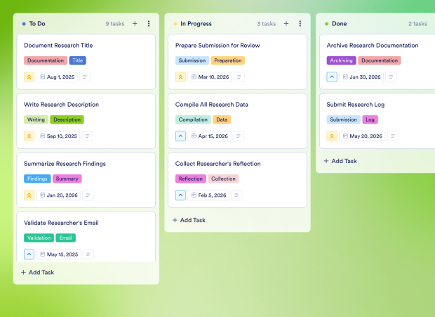 Research Project Template Thumbnail