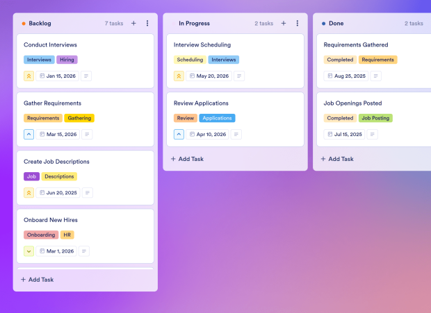 Resourcing Plan Board Template Thumbnail