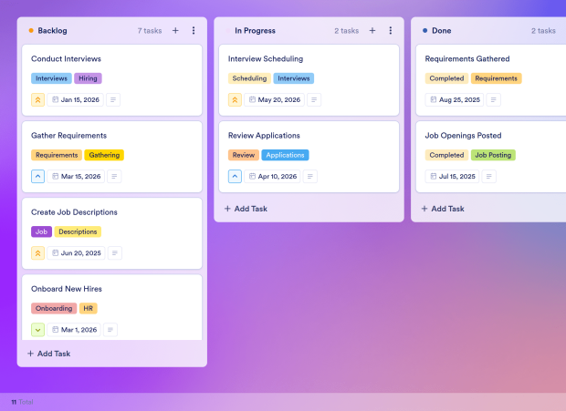 Resourcing Plan Board Template Thumbnail