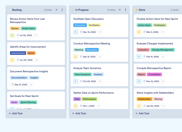 Retrospective Board Template Thumbnail