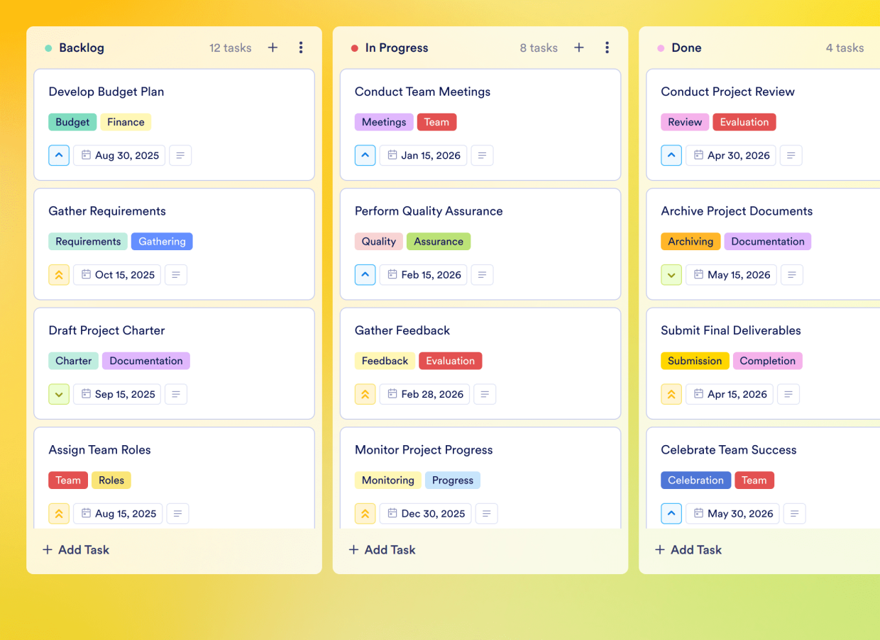 Roadmap Timeline Board Template | Jotform