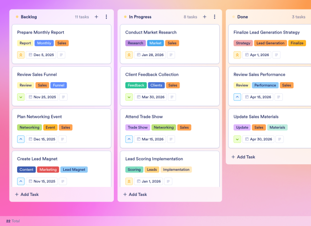 Sales Board Template Thumbnail