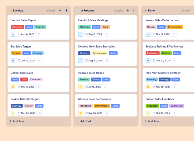 Sales Goals Template Thumbnail