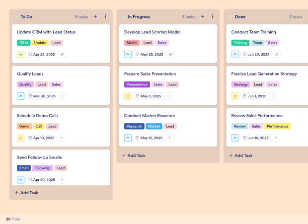 Sales Roadmap Board Template Thumbnail