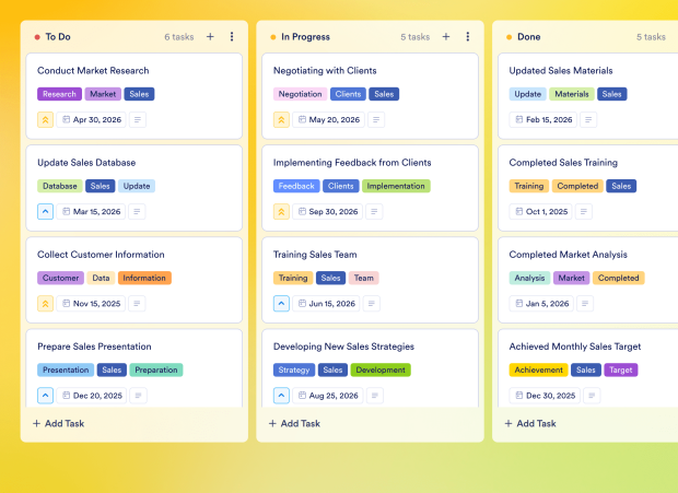 Sales Target Template Thumbnail