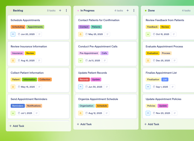 Schedule Board Template Thumbnail