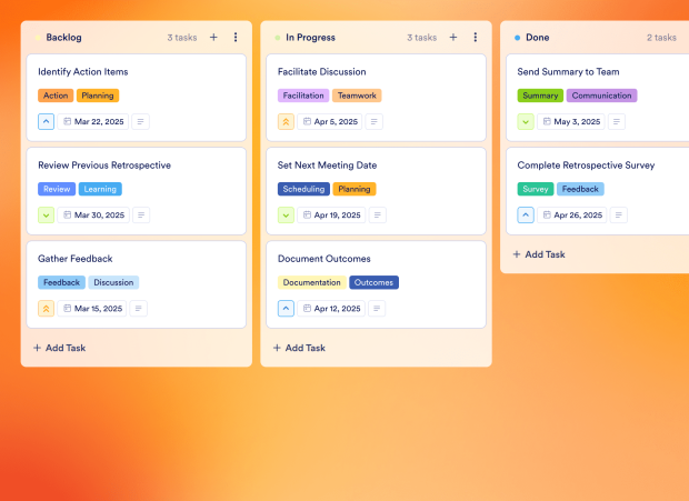 Scrum Meeting Board Template Thumbnail
