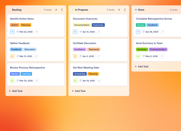 Scrum Meeting Board Template Thumbnail