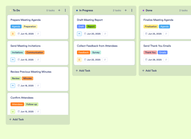 Secretary Notes Board Template Thumbnail