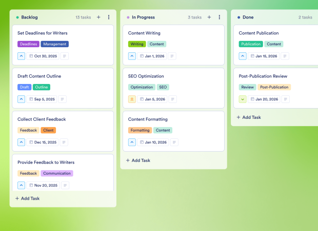 Seo Project Management Board Template Thumbnail