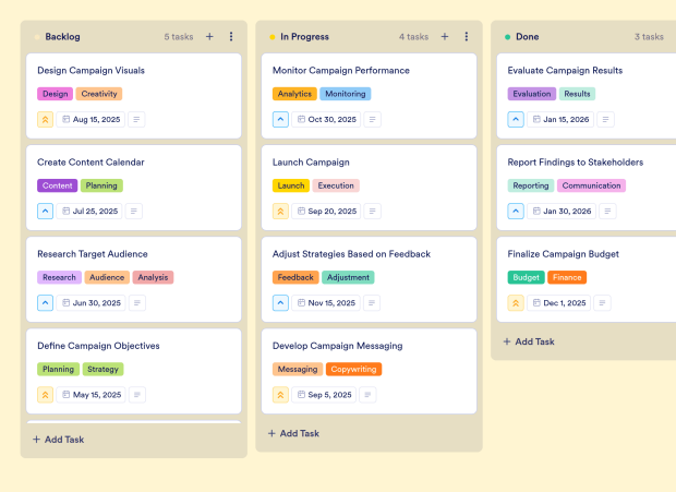 Social Media Campaign Board Template Thumbnail