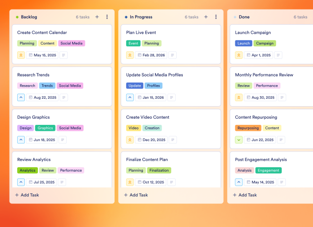 Social Media Strategy Board Template Thumbnail
