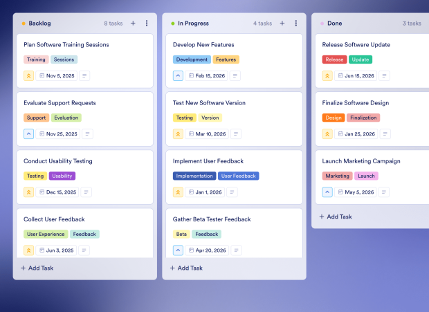 Software Pilot Plan Board Template Thumbnail