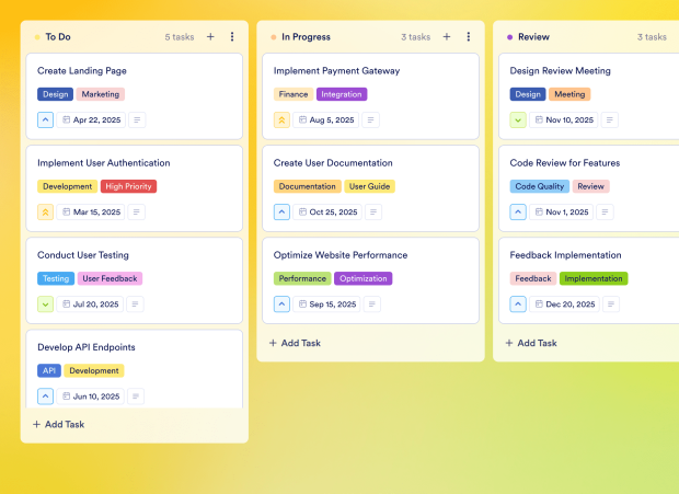 Sprint Calendar Board Template Thumbnail