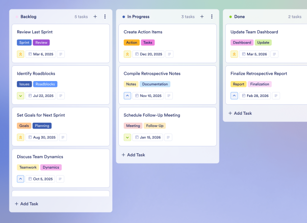 Sprint Review Board Template Thumbnail