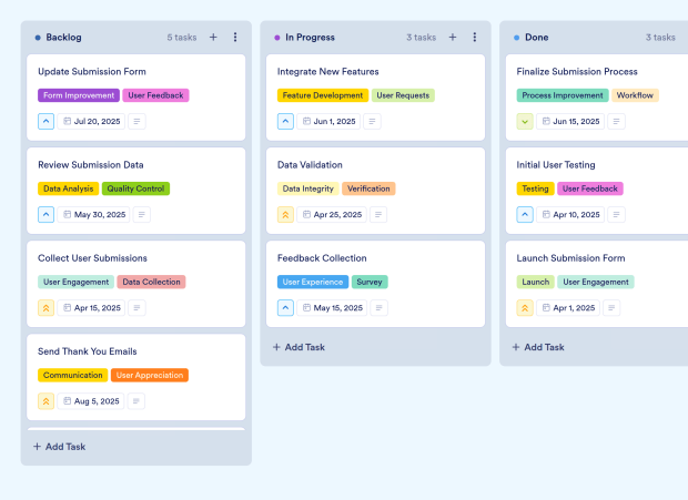 Step By Step Process Board Template Thumbnail