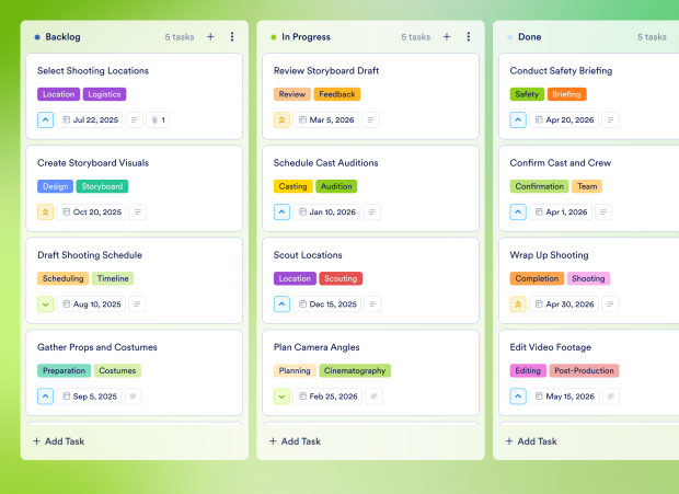 Story Board Template Thumbnail