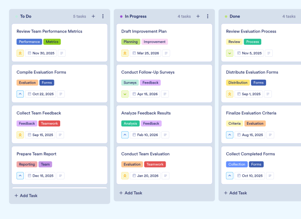 Team Management Board Template Thumbnail