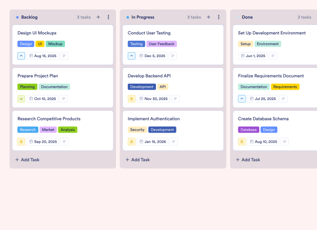 Team Project Tracker Board Template Thumbnail