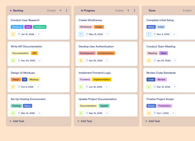 Team Work Plan Board Template Thumbnail