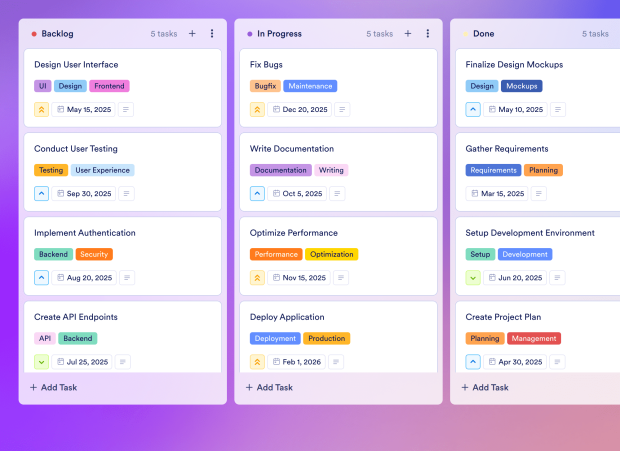 Team Workload Planning Board Template Thumbnail