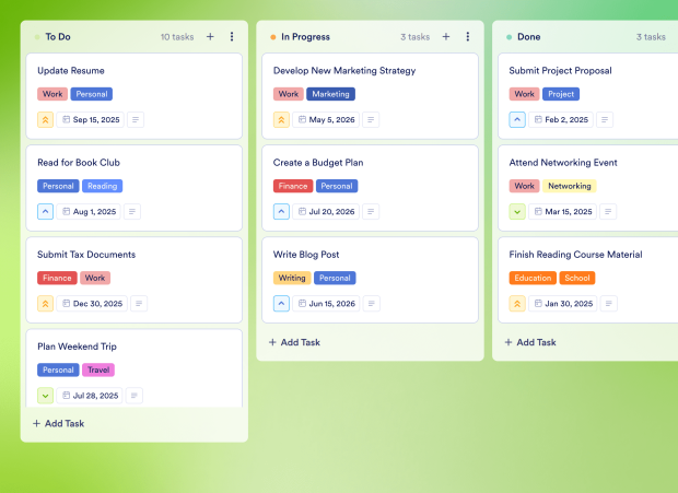 Time Management To Do List Board Template Thumbnail