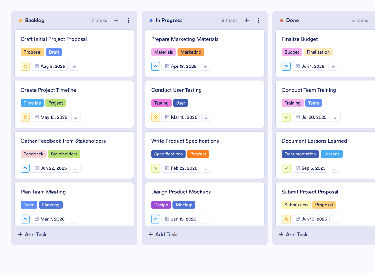 Time Management Weekly Schedule Board Template | Jotform