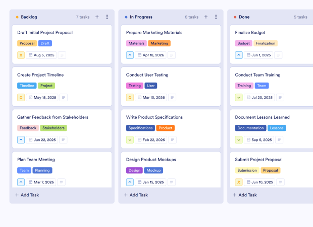Time Management Weekly Schedule Board Template Thumbnail
