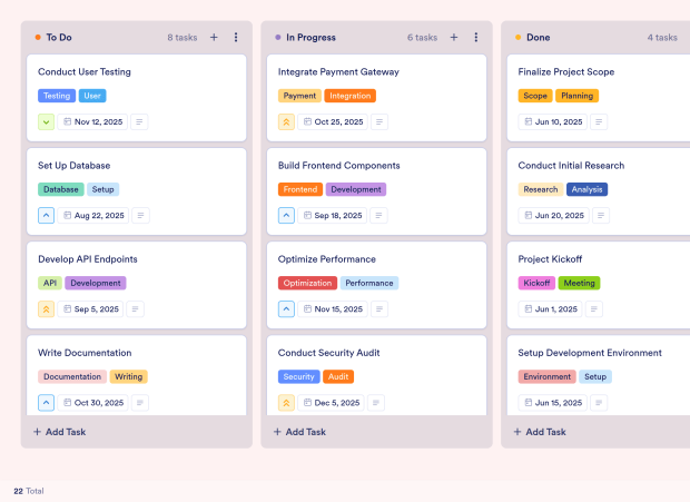 Timeline Checklist Board Template Thumbnail