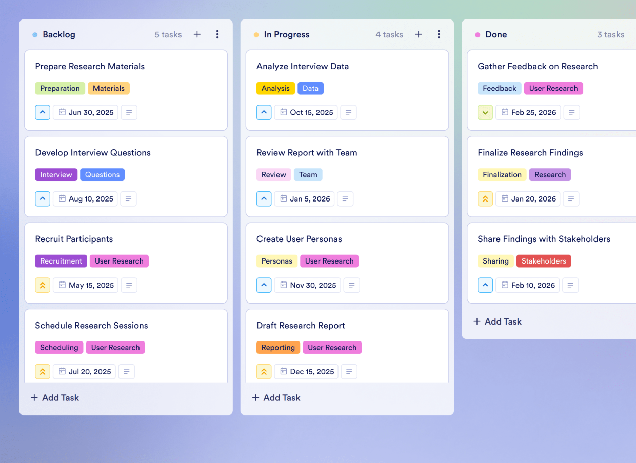 User Research Template Jotform