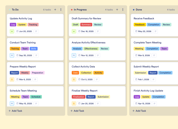 Week Agenda Board Template Thumbnail