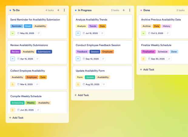 Weekly Employee Schedule Template Thumbnail