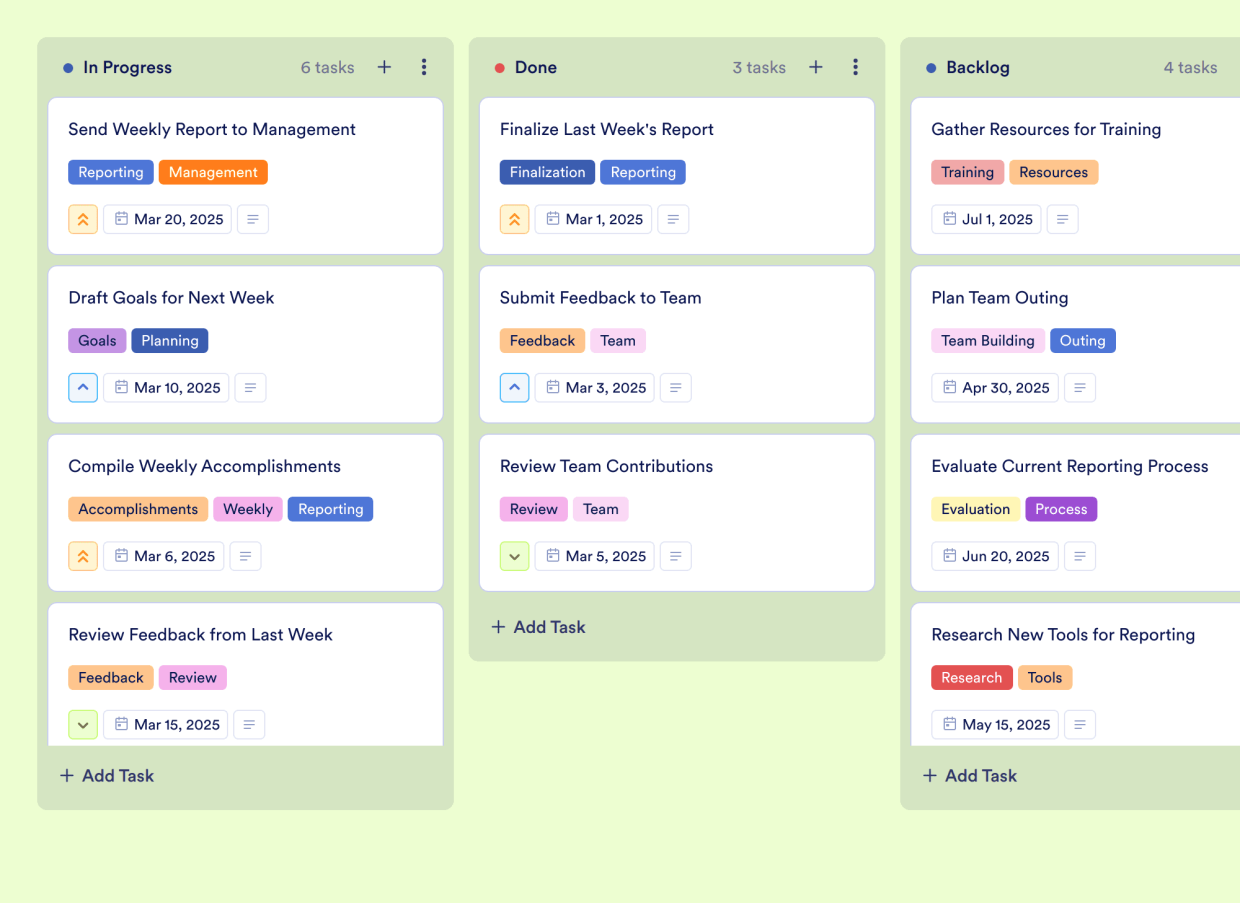 Weekly Standup Meeting Template Jotform