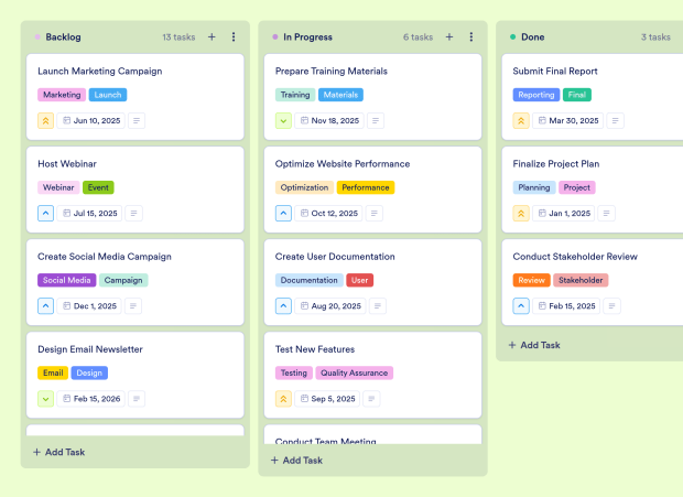 Work Breakdown Structure Board Template Thumbnail