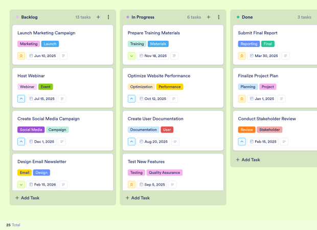 Work Breakdown Structure Board Template Thumbnail