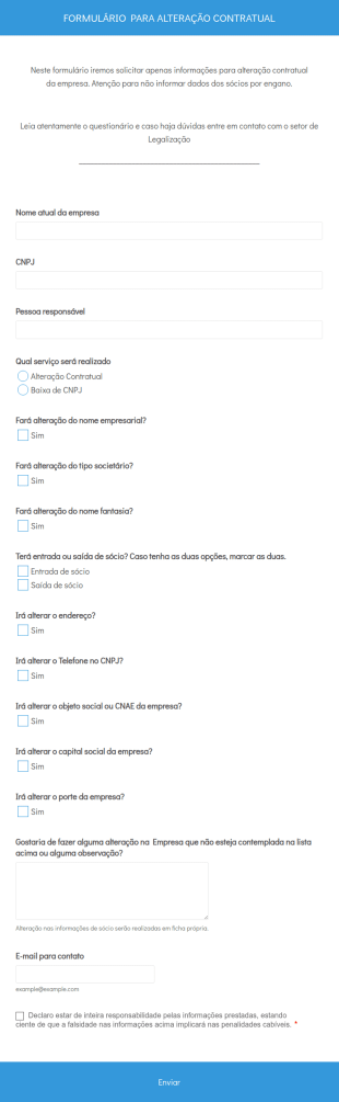 1 Alteração Contratual