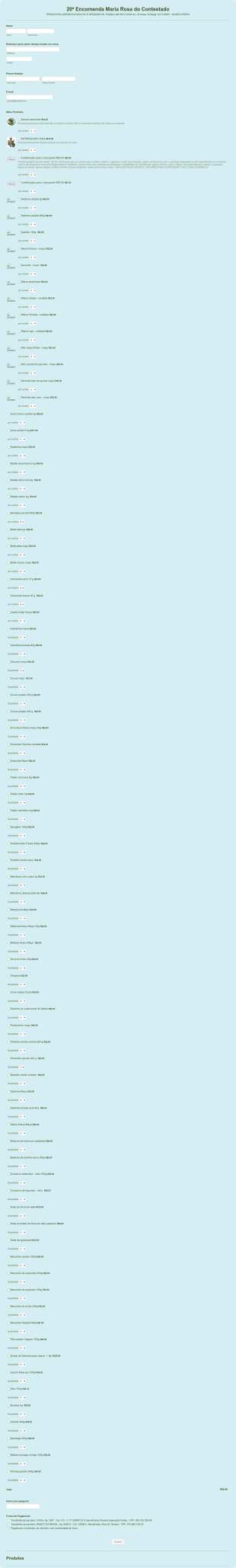 20ª Encomenda 12/11/2020