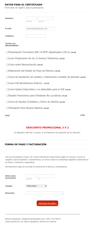 Certificate Registration Form