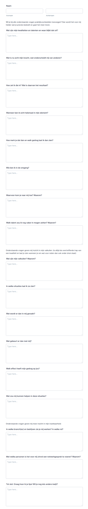 Feedback 360 Graden Persoonlijk