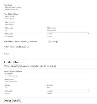 360 Photo Request Form Template