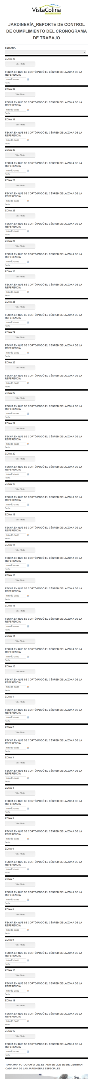 6) Jardinería_Reporte De Control De Cumplimiento Del Cronograma De Trabajo