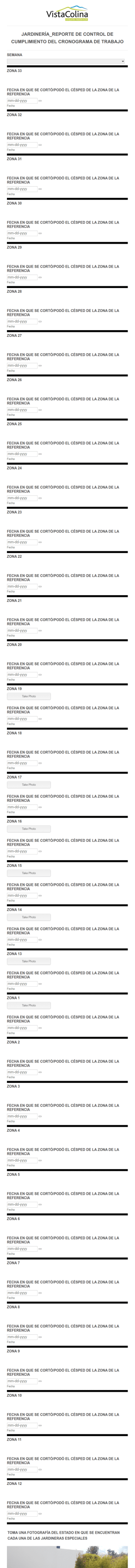 6) Jardinería_Reporte De Control De Cumplimiento Del Cronograma De Trabajo