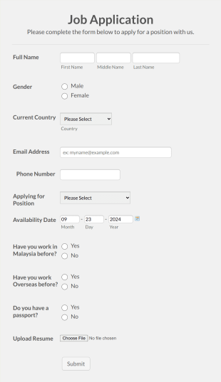 Abdan Prestige Holding Bhd Application Form Template