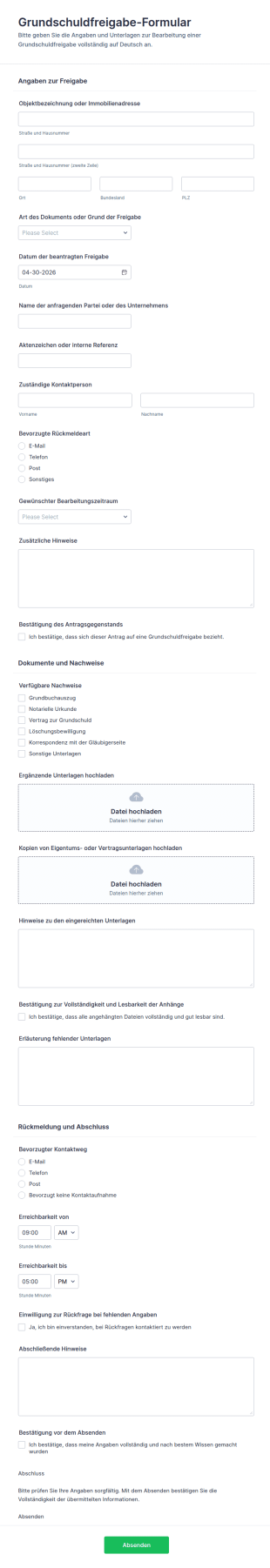 Abschreibung Der Hypothekenpfandrechtserklärung