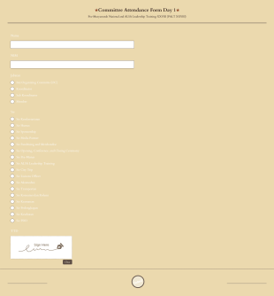 Absensi Panitia Palt Day 1 Form Template
