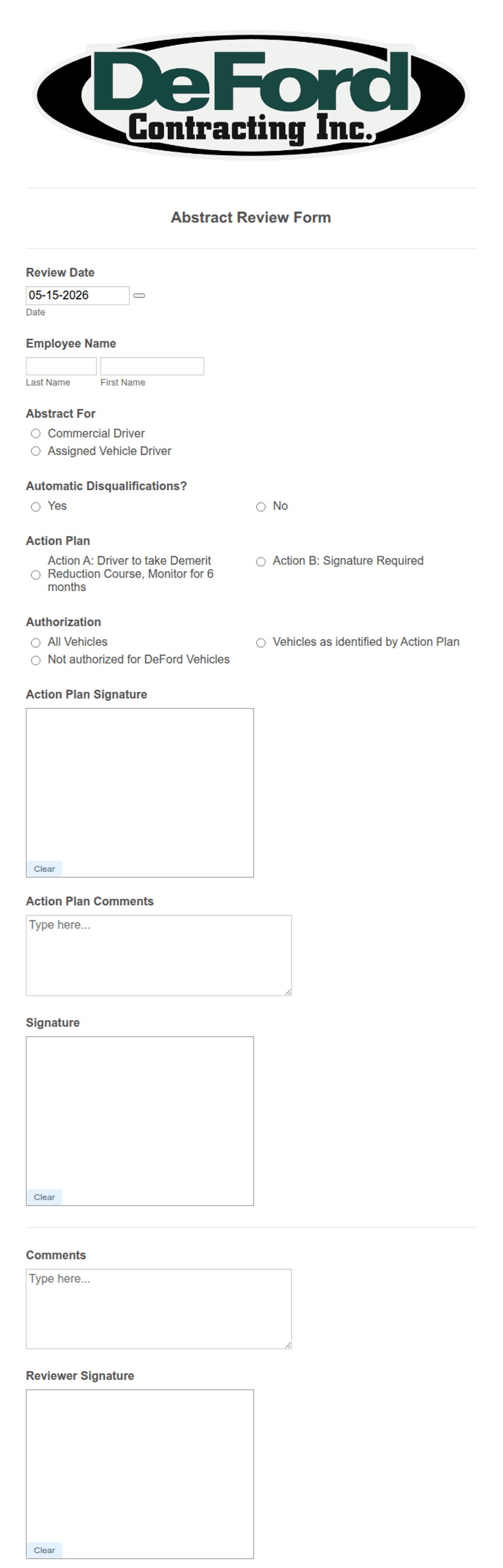 Abstract Review Form Template | Jotform