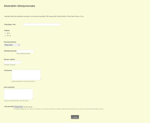 Abstraktin Palautuslomake Form Template